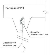 Cielorraso Linearlux 100 - 200 